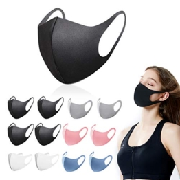 Confezione da 12 custodie protettive unisex, lavabili e riutilizzabili, protezione antipolvere (5 colori) - 1
