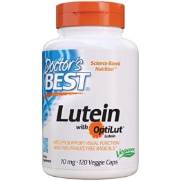Doctor's Best, Luteina, con OptiLut, 10 mg, 120 Capsule vegetali, senza soia, senza glutine - 1
