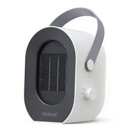 dodocool Termoventilatore da bagno,Riscaldamento Rapido 3 Secondi,Modalità Caldo/Naturale,Tempo Preimpostato 1/2/3/6 Ore,Corda Portatile,Spegnimento Automatico,Scaldabagno,Stufa - 1