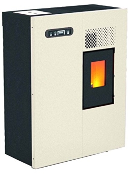 Eva Stampaggi 98016-20 Pellet Camilla Stufa Punto Fuoco, 5.16 KW, Avorio - 1