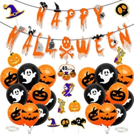 Halloween Decorazioni, Halloween Palloncini Decorazioni, Halloween Decorazioni per Le Feste, Decorazione Halloween Palloncini, Happy Halloween Banner, per Casa Stregata Party Decorazioni - 1