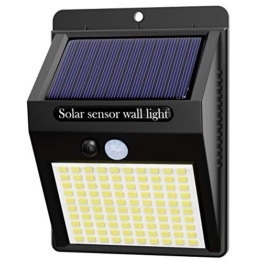 Luce Solare LED Esterno,HepsideFaretti Solari da Giardino Lampada Solare con Sensore di Movimento Impermeabile Faretti Solari a Led da Esterno Lampade Solari a Led da Esterno - 1