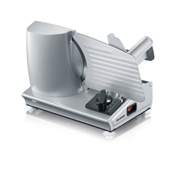 Severin AS 3915 Affettatrice Universale in Metallo, Due Lame Inox 190 mm, 180 W, Argento - 1