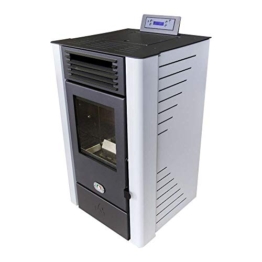 STUFA A PELLET VENTILATA ALASKA 10 KW, 80 MQ di Superficie riscaldabile (BIANCO) - 1
