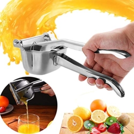 YOMERA Spremiagrumi Manuale in Acciaio Inossidabile Limone di Grande capacità Mano Singola Spremiagrumi Portatile Spremiagrumi Manuale in Acciaio Inossidabile 304 Spremiagrumi Sicuro Rapido Efficace - 1