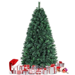 amzdeal Albero di Natale da 180 cm (750 Rami), Base Robusta e Ramo Verde, Albero di Natale Artificiale con Aghi Lunghi per Casa, Negozio, Parco, Festa ECC. - 1
