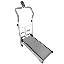 POPSPARK Tapis Roulant Meccanico, Tapis Roulant Manuale Pieghevole, Attrezzature per Il Fitness, Macchina per Piccoli Camminatori, Tapis Roulant Multifunzione, Pieghevole Ultra Silenzioso (Grigio,A) - 1