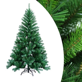 wolketon 1.8m Albero di Natale Artificiale Albero di Natale Deco Albero di Natale in PVC Verde con Supporto Decorazione Natalizia con Supporto in Metallo per Interni ed Esterni-Verde - 1