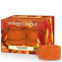 Yankee Candle candeline profumate tea light | Arancia piccante | 12 pezzi - 1