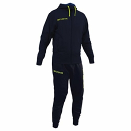 givova LF28, Tuta Unisex – Adulto, Blu/Giallo Fluo, XL - 1