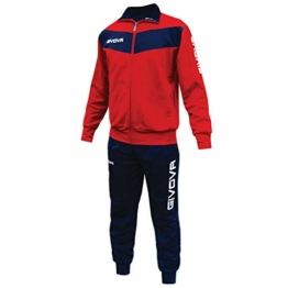 Givova Visa, Tuta Da Ginnastica Uomo, Multicolore (Rosso/Blu), L - 1