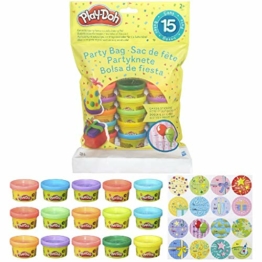 Hasbro- Play-Doh Bustina di Vaso, Multicolore, 15 Vasetti, 18367EU4 - 1