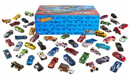 Hot Wheels Mega Confezione di 50 Macchinine con Dettagli Realistici e Decorazioni Autentiche, da Collezionare, V6697, 3 anni e più - 1