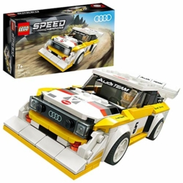LEGO Speed Champions 1985 Audi Sport Quattro S1, Giocattolo con Minifigura del Pilota, Set da Costruzione di Auto da Corsa, 76897 - 1