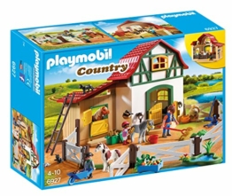 Playmobil Country 6927 - Maneggio dei Pony con Animali e Fienile, dai 4 anni - 1