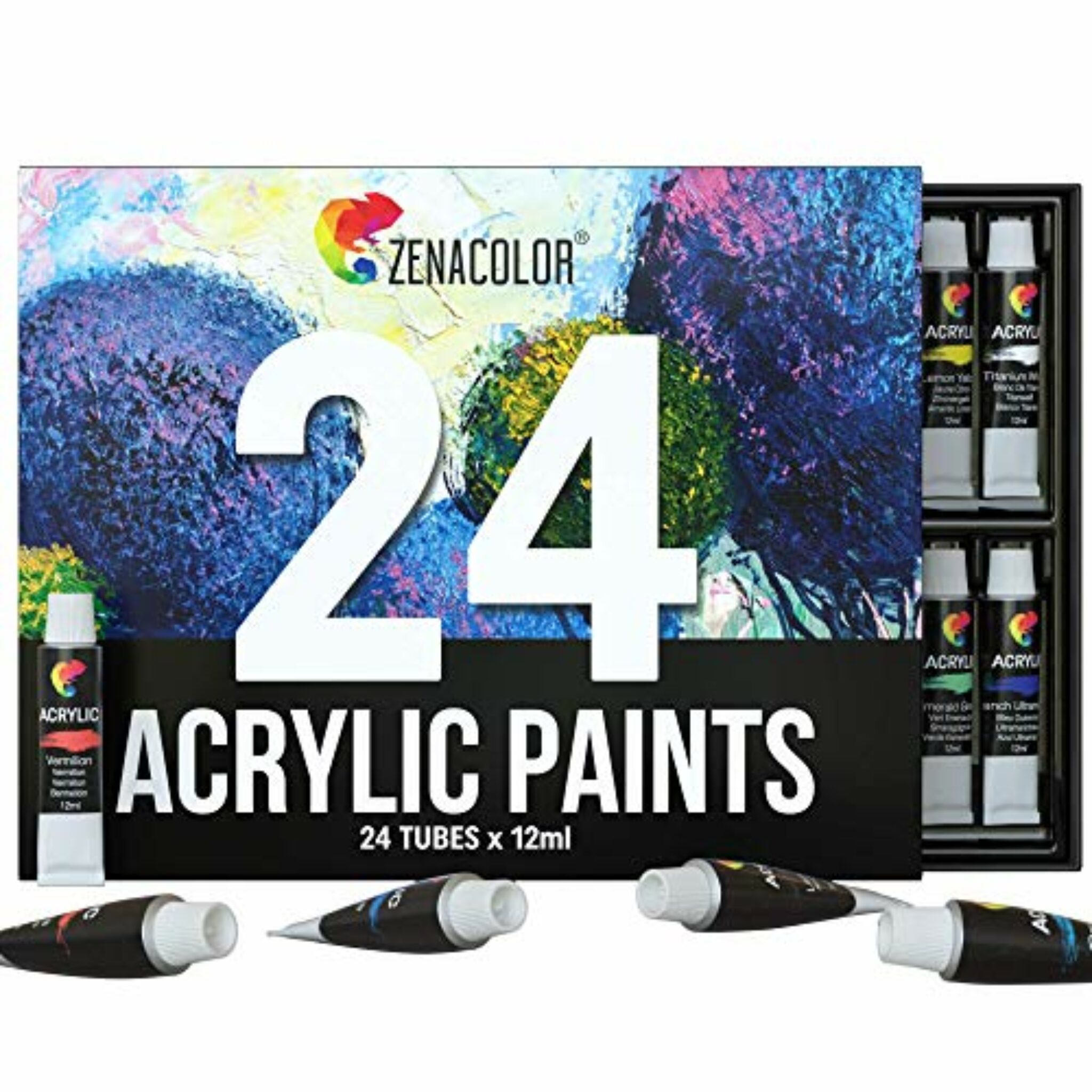Dove acquistare Zenacolor Set da 48 Tubetti di Pittura Acrilica, Colori