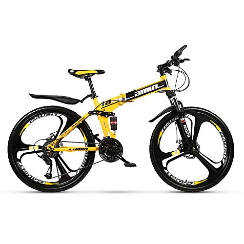 HDM Mountain Bike Pieghevole per Uomini e Donne Adulti, Bicicletta Sportiva da Montagna, MTB con 21/24/27-Stage Shift…