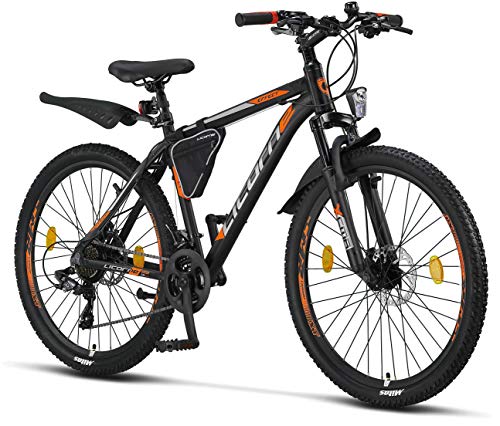 Licorne – Mountain bike Premium per bambini, bambine, uomini e donne, con cambio Shimano a 21 marce