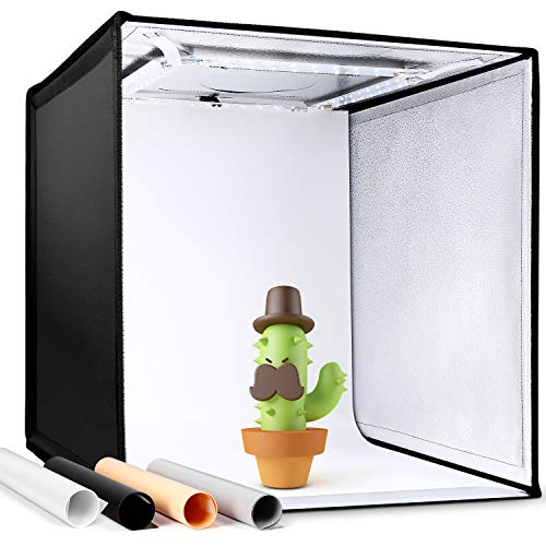 Amzdeal Studio Fotografico Tenda 50x50x50cm Portatile con 3000-6500K 4000 LM Dimmerabile Light Box per Fotografico con 4… Foto e Video Amzdeal Studio Fotografico Tenda 50x50x50cm Portatile con 3000-6500K 4000 LM Dimmerabile Light Box per Fotografico con 4… Foto e Video