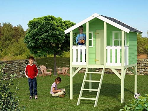 ITALFROM Casetta di Legno Casetta Toby da Giardino Bambini in Legno d’Abete 16mm-2,1MQ-180×122 cm