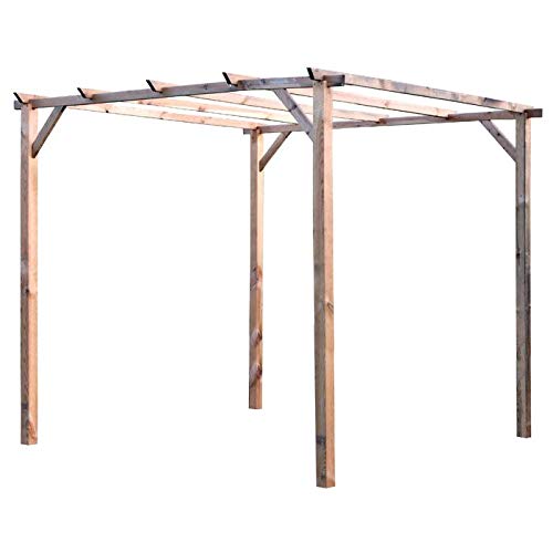 CABEX CO. S.r.l. – Pergola Indipendente Autoportante Cm. 300x400x240 da Balcone, Terrazzo e Giardino, in Legno di Pino…