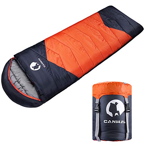 CANWAY Sacco a Pelo Sacchi a Pelo Impermeabile in Cotone per 3 Stagioni per Campeggio Trekking, Escursioni, attività all… Campeggio e trekking CANWAY Sacco a Pelo Sacchi a Pelo Impermeabile in Cotone per 3 Stagioni per Campeggio Trekking, Escursioni, attività all… Campeggio e trekking