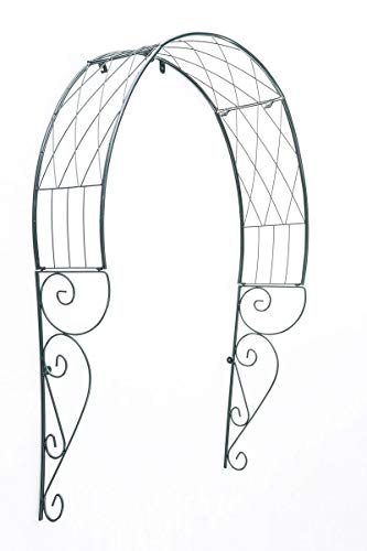 CLP Arco per Rampicanti da Appendere alla Porta in Metallo I Arco Porta Ingresso Decorativo Rose Trattato E Verniciato…
