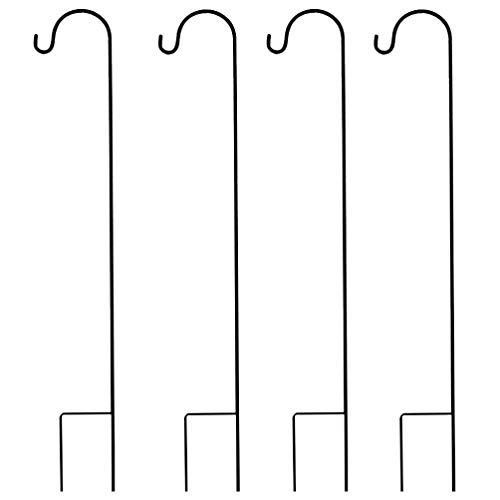 Cabilock 4 Pezzi 90 Cm Giardino in Ferro Ganci da Pastore da Giardino Piantana Supporto per Lanterna Palo Multiuso…