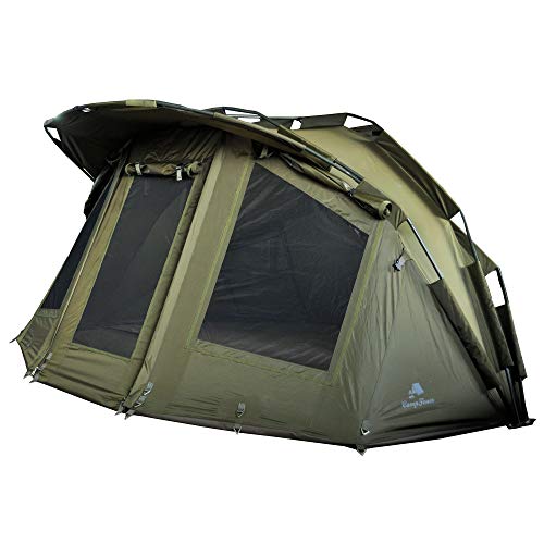 CampFeuer – Bivvy per 2 persone, tenda per carpe, riparo da pesca, colore: verde oliva