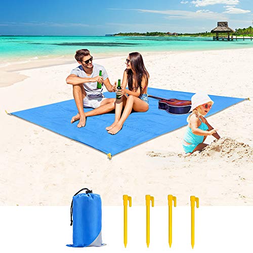Cocoda Antisabbia Stuoia Spiaggia, Coperta Picnic Grande e Lavabile per Esterno 200 x 180 cm, Telo Mare Antisabbia con 4… Campeggio e trekking Cocoda Antisabbia Stuoia Spiaggia, Coperta Picnic Grande e Lavabile per Esterno 200 x 180 cm, Telo Mare Antisabbia con 4… Campeggio e trekking
