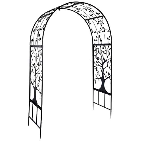 Emoshayoga Piante rampicanti Arco Arco per Matrimoni Decorazioni per Giardinaggio Giardino per Esterni Arco in Ferro per…