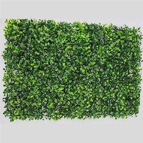 Kasahome 2 Pezzi Siepe Artificiale Decorativa Buxus Pannello Erba sintetica Pianta di Bosso Foglie Sintetiche per…
