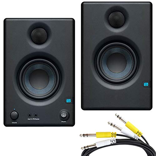 Presonus Eris 4.5 – Altoparlanti per monitor multimediali attivi + cavo di collegamento jack a 2 vie, 2 m