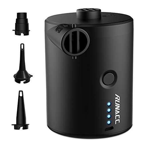 RUNACC Ricaricabile Pompa Elettrica, Pompa ad Aria Materasso Gonfiabile per Inflator Campeggio Outdoor Barca Nuotata… Campeggio e trekking RUNACC Ricaricabile Pompa Elettrica, Pompa ad Aria Materasso Gonfiabile per Inflator Campeggio Outdoor Barca Nuotata… Campeggio e trekking