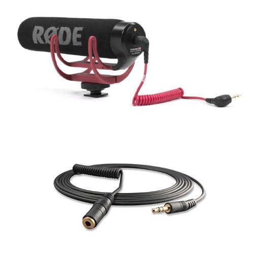 Rode VideoMic Go Microfono Direzionale + Rode VC1 Cavo di Prolunga da 3 mt
