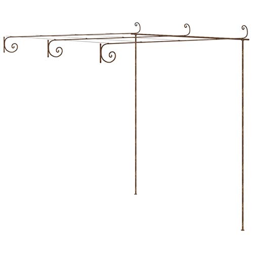 Tidyard Arco da Giardino Decorazioni per Il Giardino Arco Rose Piante Rampicanti, Metallo,3x3x2,5 m/4x3x2,5 m/ 6x3x2,5 m…