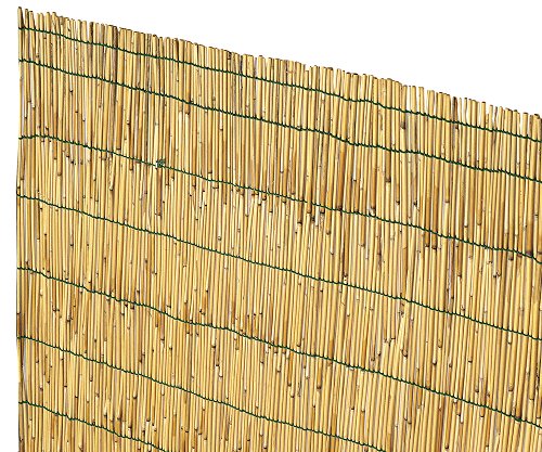 VERDELOOK Arella Cina in cannette Bamboo pelato, 1.5×3 m, bambù per recinzioni e Decorazioni