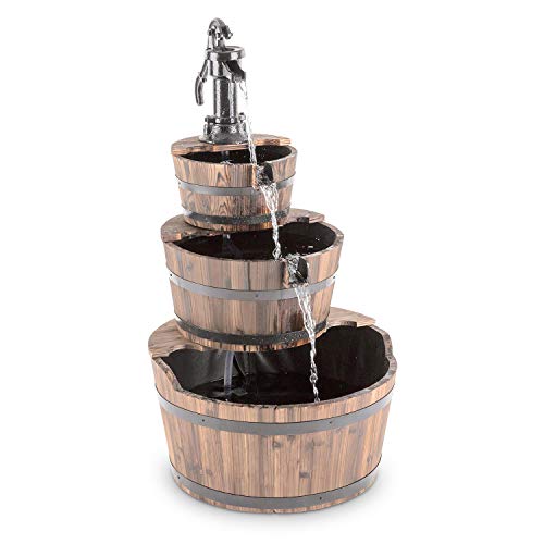 blumfeldt Cascada 2G – CS1 – Fontana, Fontana da Giardino, Flusso dell’Acqua 800 l/h, Pompa 12 Watt, 3 Piani, Ciclo dell…