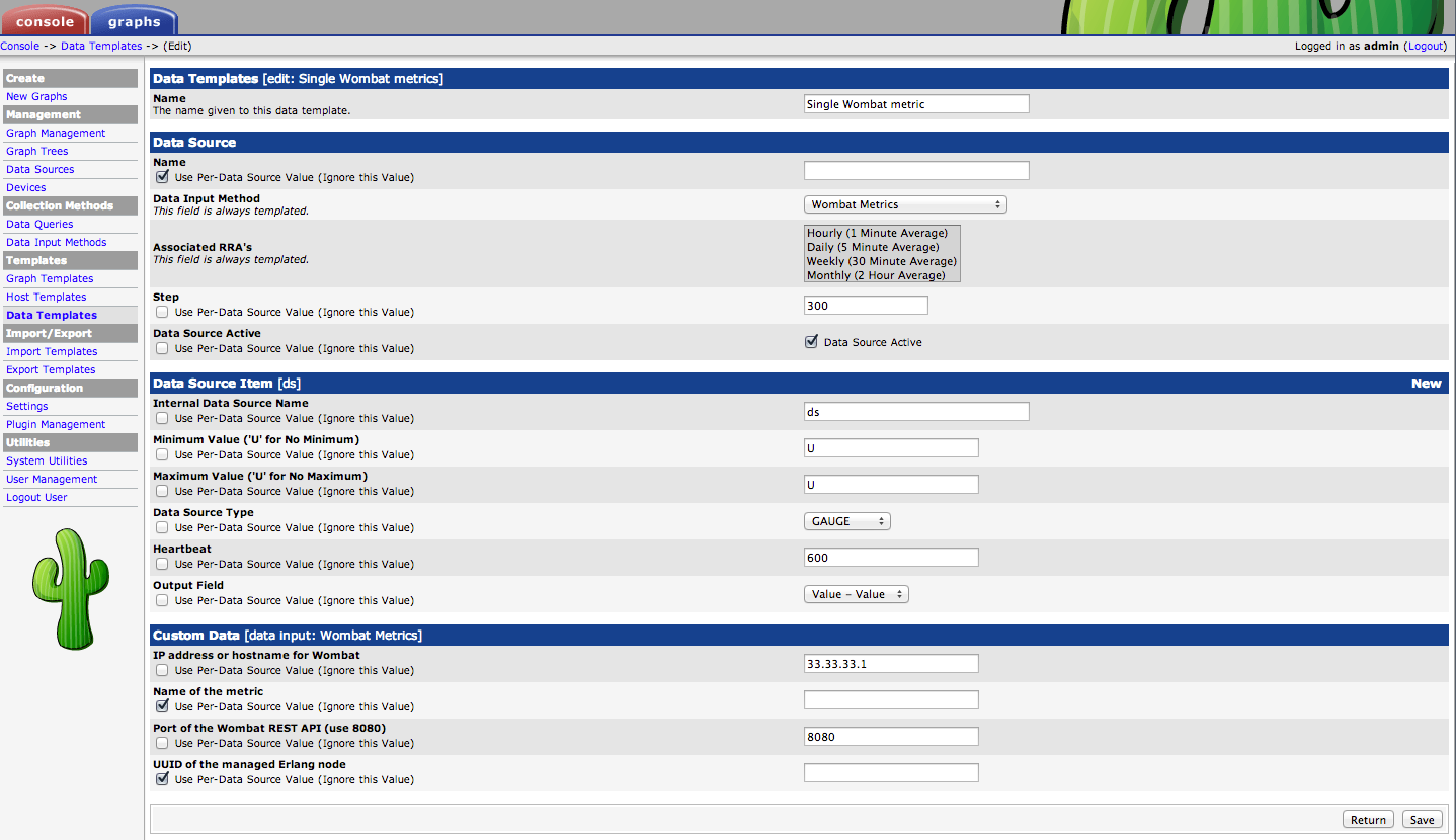 Create a new data template