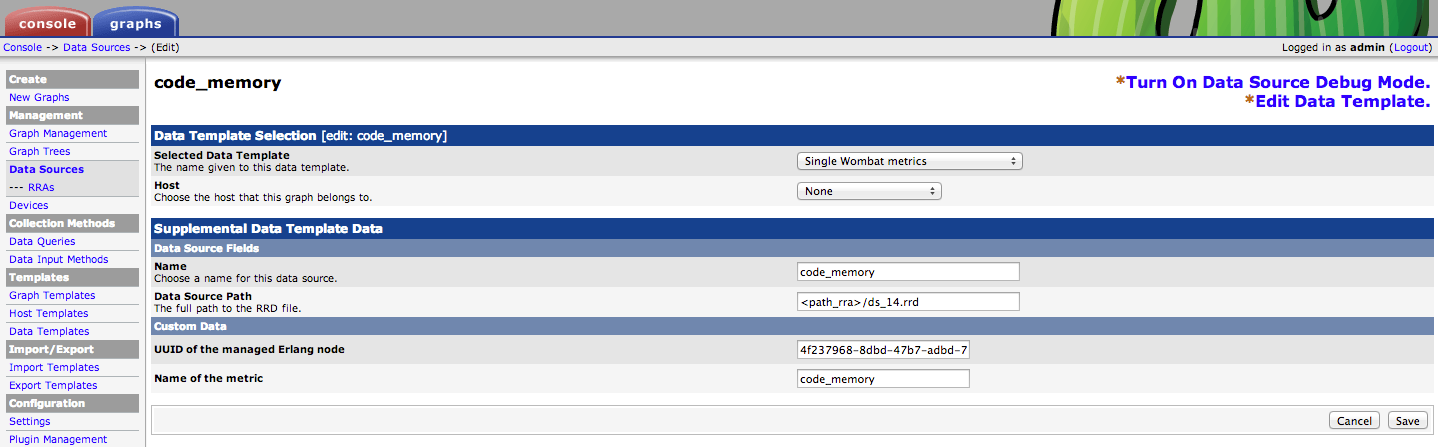 Adding data sources