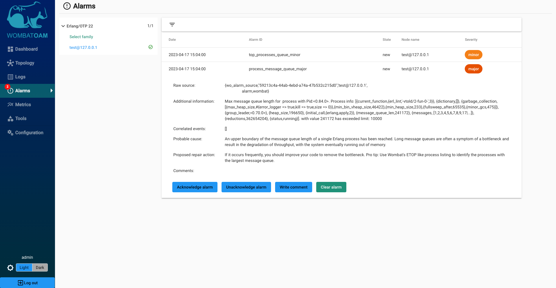 Process message queue