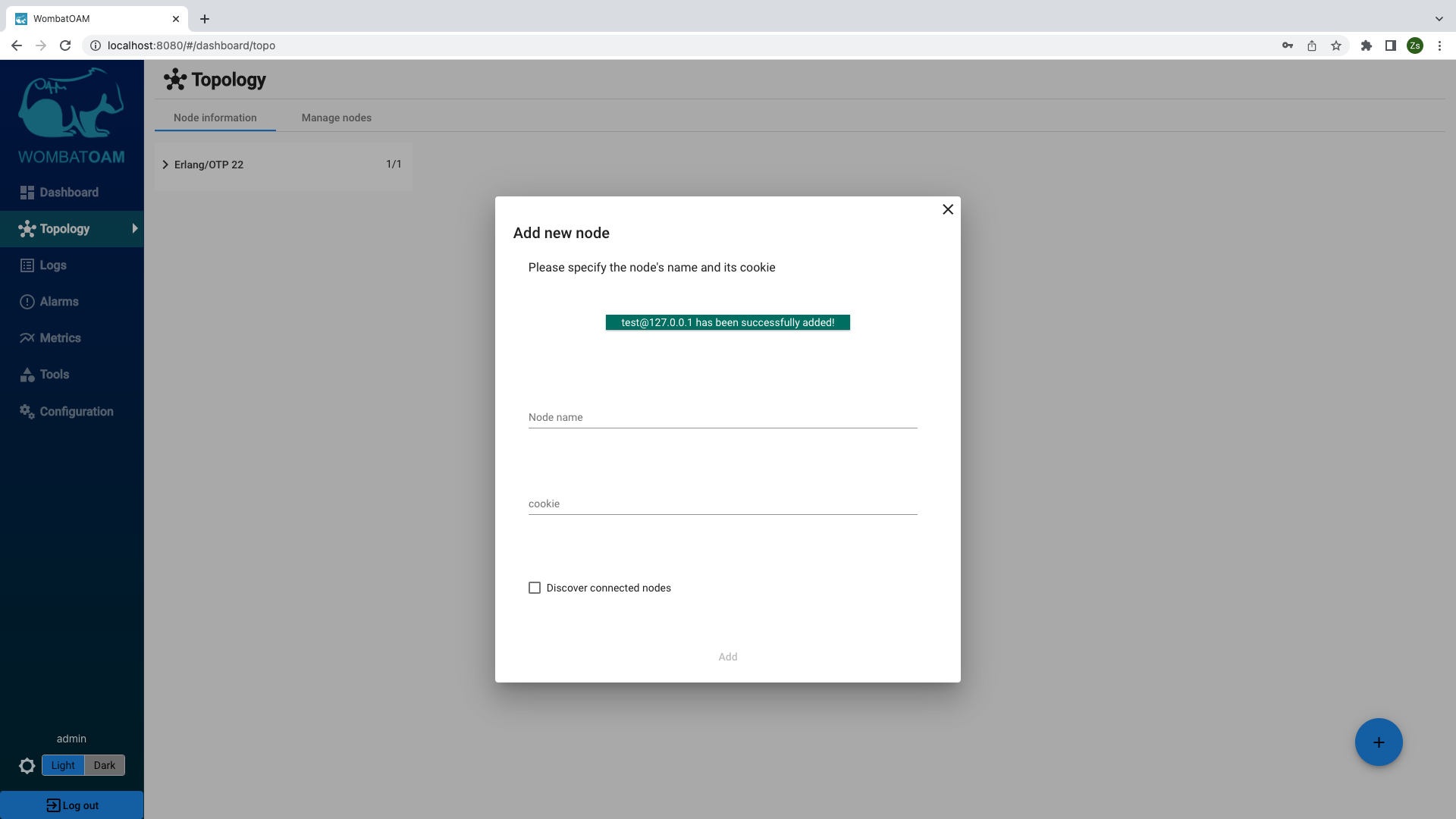 Node added