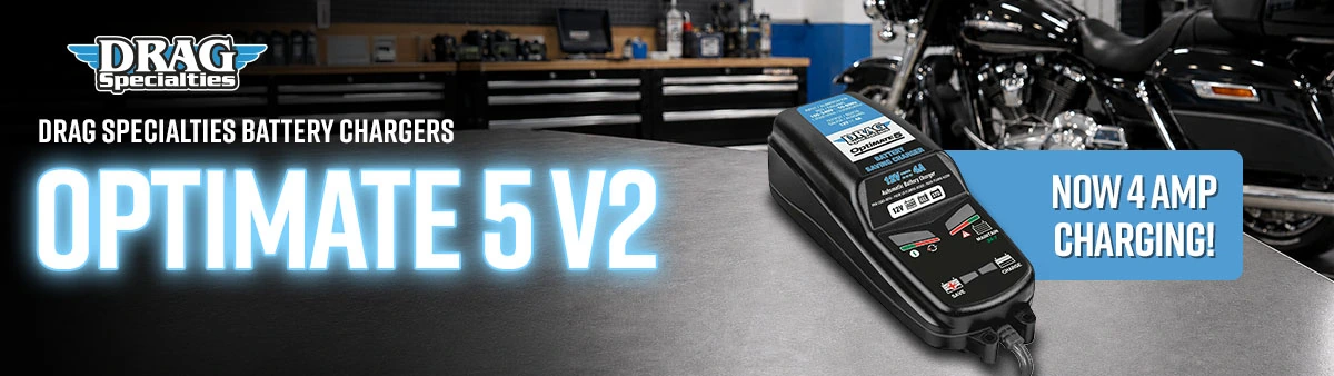 Drag Specialties Optimate 5 v2 Battery Chargers