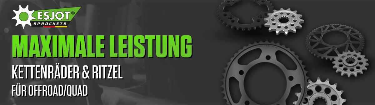 Esjot - Chainwheels & Sprockets for Offroad/ATV