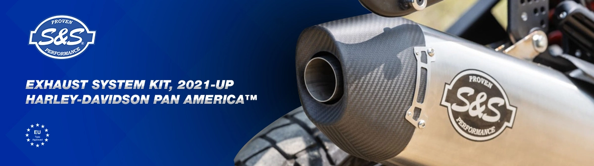 #WEB00814 - S&S Exhaust System, Kit, 2021-up, Harley-Davidson Pan America™Lower Banner