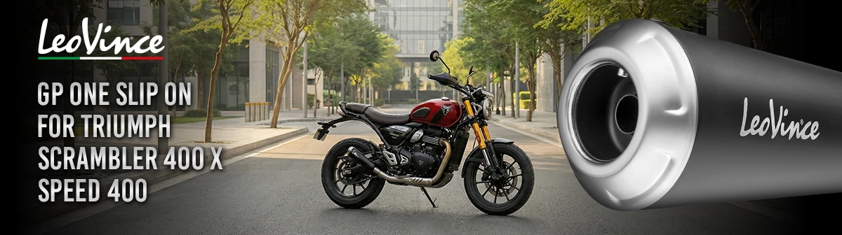 LeoVince - GP One Slip-On Muffler for Triumph Speed 400 /Scrambler 400 X
