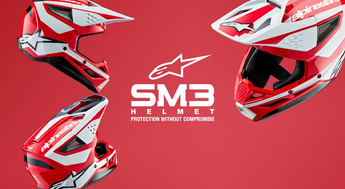   1200x658 Webshop Main Banner  - Alpinestars SM3 Helmets