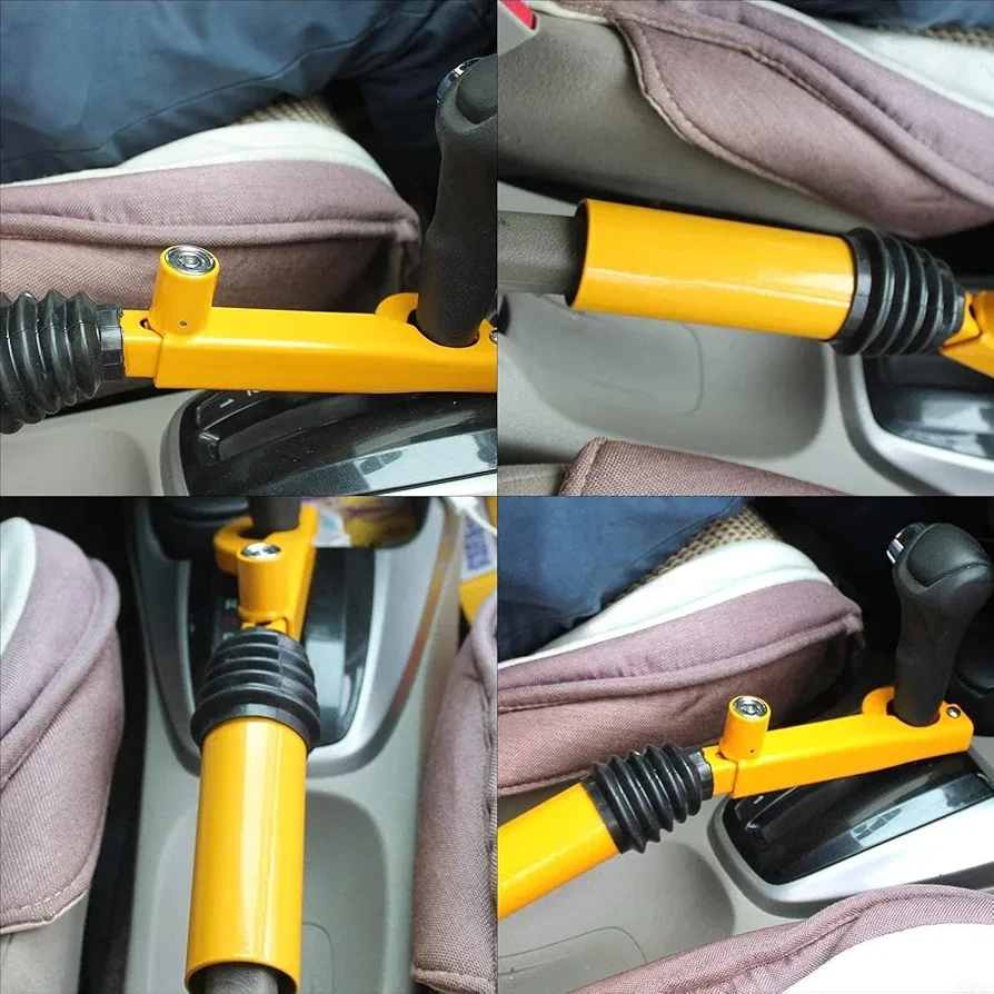 Gear Stick Lock, Car Handbrake Shift, Anti-Theft Handbrake Car Gear LocKk with T...