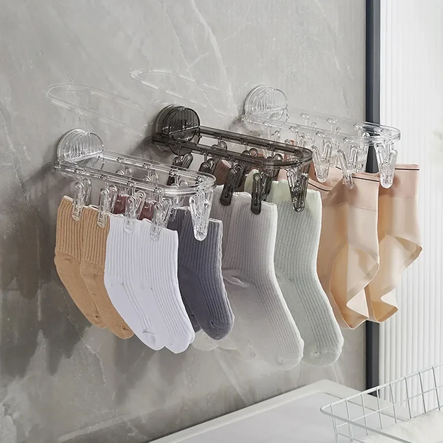 Multipurpose Suction Clothing Drying Rack | Sturdy Hanger Without Tools Suitable for Multiple Fronts Types