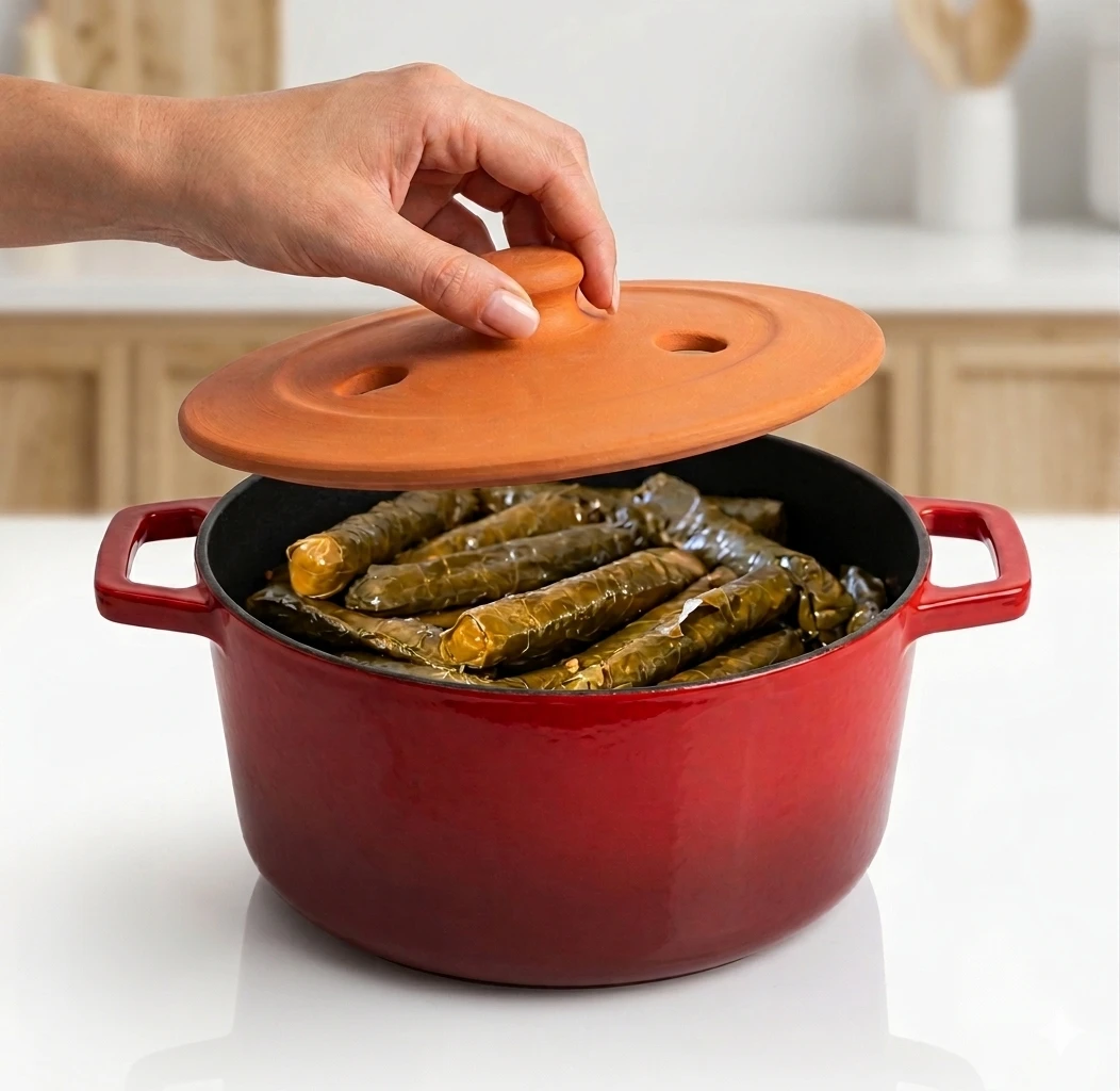 Terracotta Cooking Weight – Clay Pot Insert for Slow Cooking & Stuffed Dishes